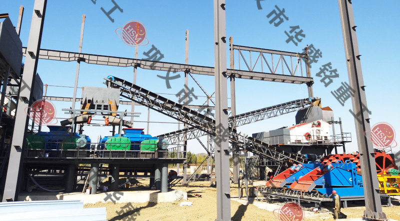 岩石破碎机安装现场