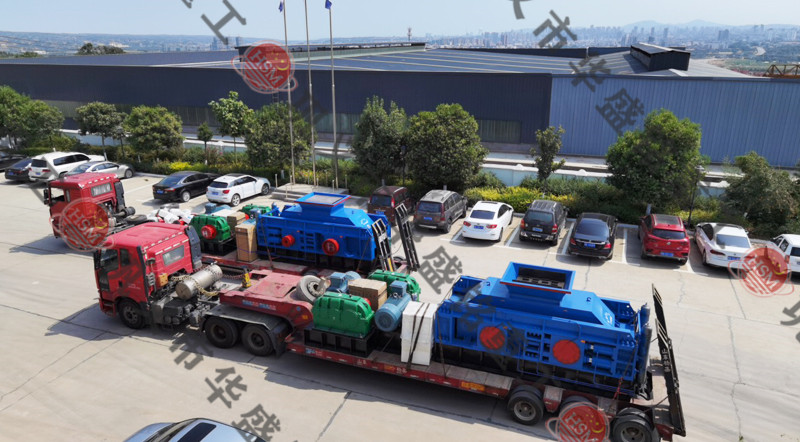 瓜米石制砂机发货现场